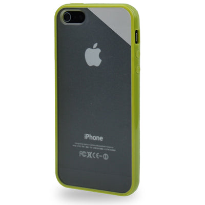 QYG Q-case High Quality TPU Frame Translucent Frosted Plastic Protective Case for iPhone 5 & 5s & SE