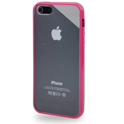 QYG Q-case High Quality TPU Frame Translucent Frosted Plastic Protective Case for iPhone 5 & 5s & SE