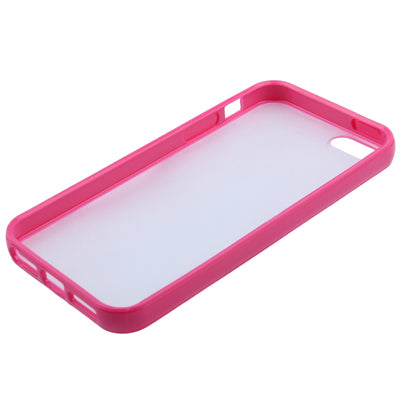 QYG Q-case High Quality TPU Frame Translucent Frosted Plastic Protective Case for iPhone 5 & 5s & SE