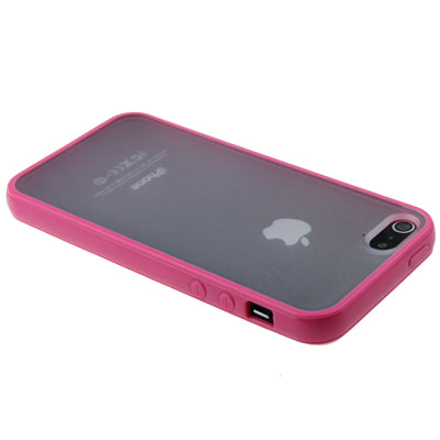QYG Q-case High Quality TPU Frame Translucent Frosted Plastic Protective Case for iPhone 5 & 5s & SE