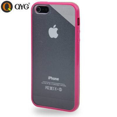 QYG Q-case High Quality TPU Frame Translucent Frosted Plastic Protective Case for iPhone 5 & 5s & SE