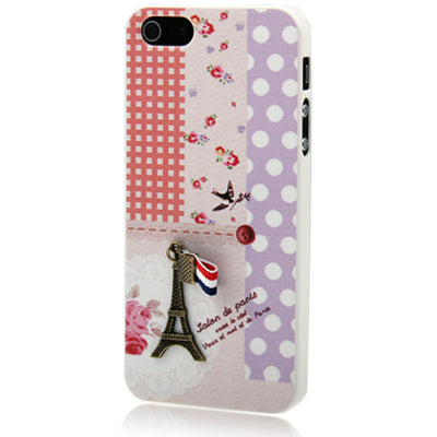 3D Copper Eiffel Tower DIY Style Plastic Case for iPhone 5 & 5s & SE