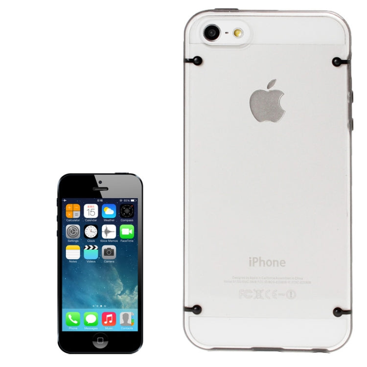 Transparent Plastic + TPU Frame Case for iPhone 5 & 5s & SE