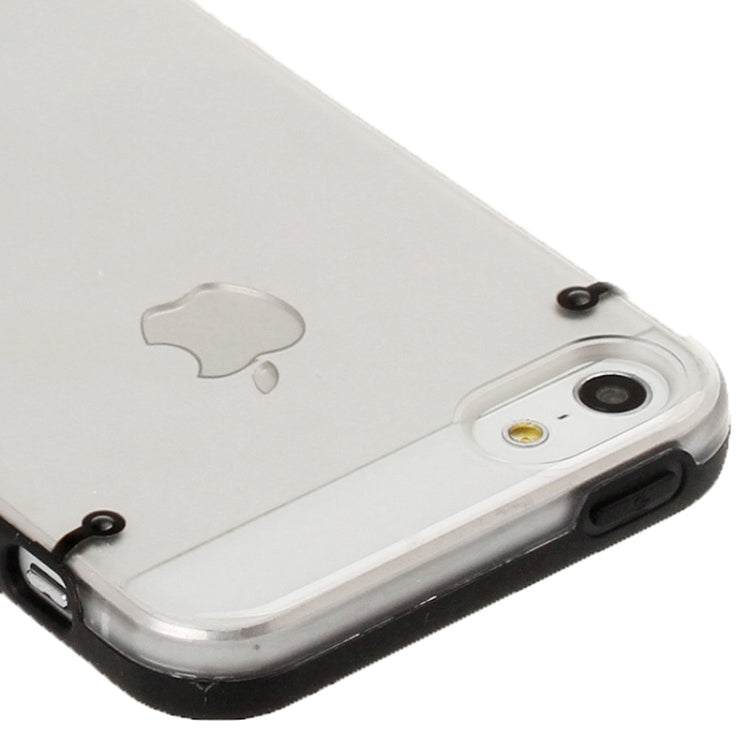 Transparent Plastic + TPU Frame Case for iPhone 5 & 5s & SE