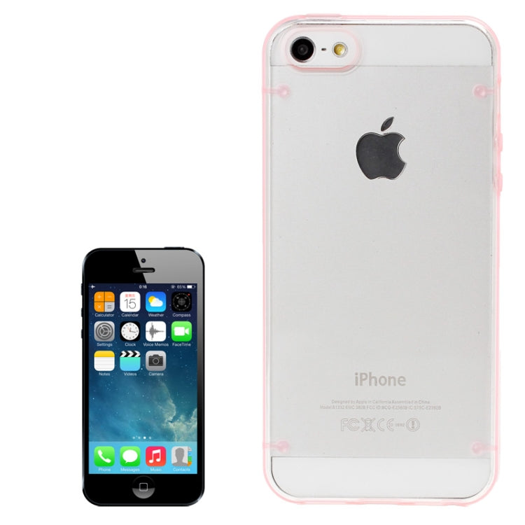 Transparent Plastic + TPU Frame Case for iPhone 5 & 5s & SE