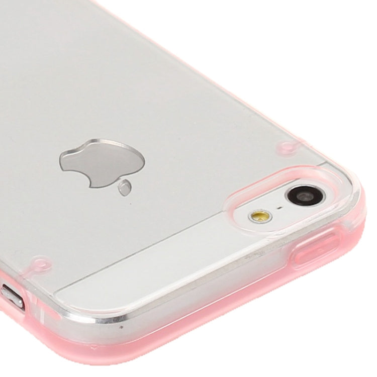 Transparent Plastic + TPU Frame Case for iPhone 5 & 5s & SE