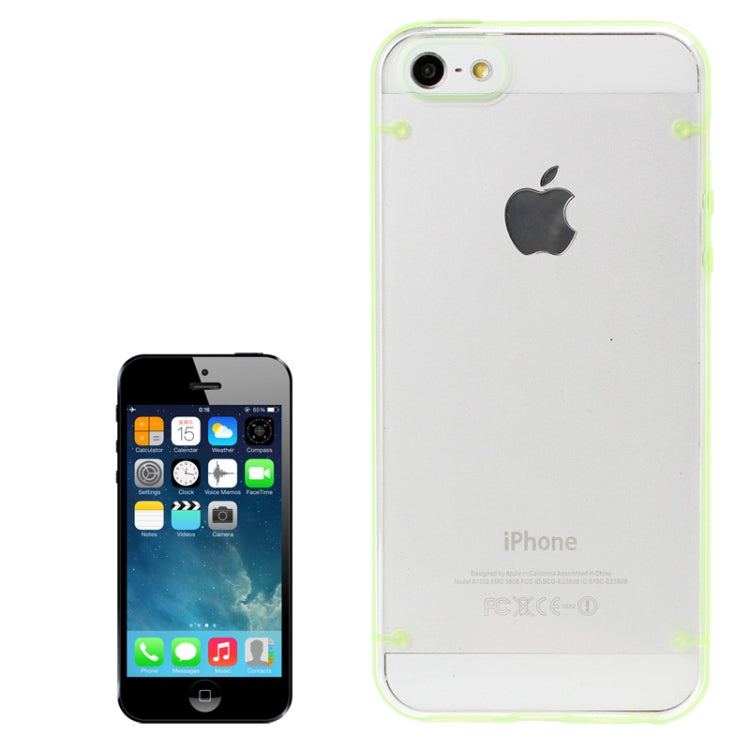 Transparent Plastic + TPU Frame Case for iPhone 5 & 5s & SE