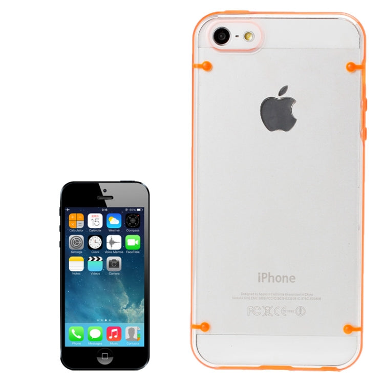 Transparent Plastic + TPU Frame Case for iPhone 5 & 5s & SE