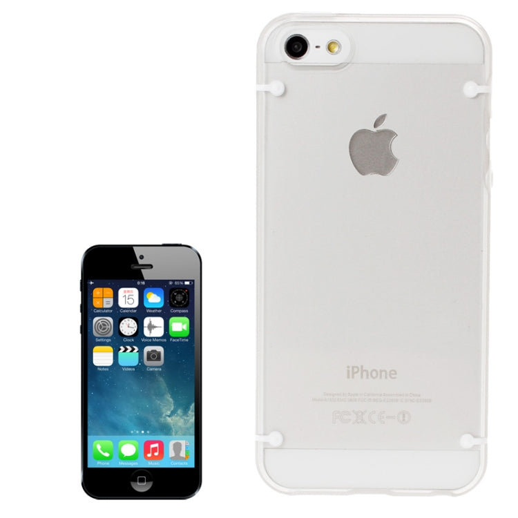 Transparent Plastic + TPU Frame Case for iPhone 5 & 5s & SE