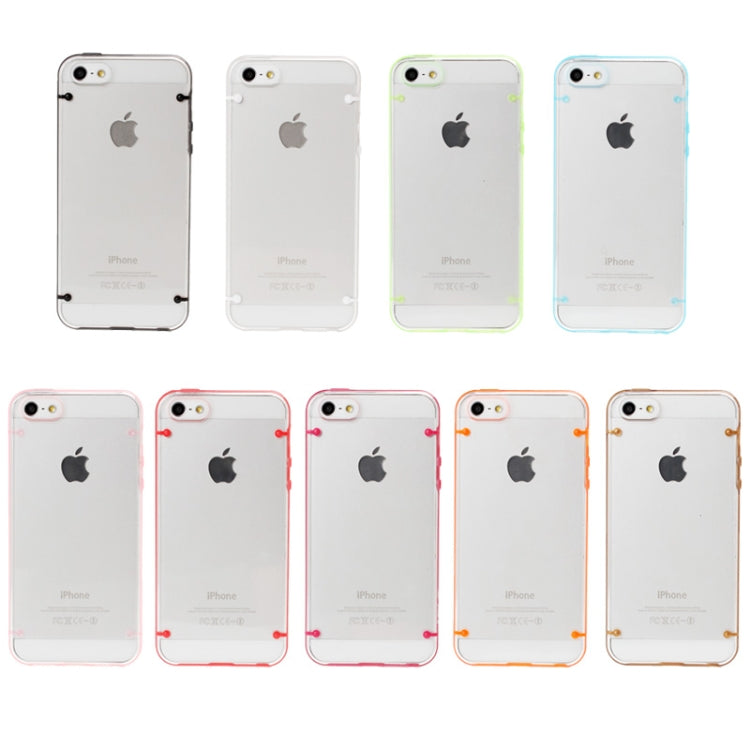 Transparent Plastic + TPU Frame Case for iPhone 5 & 5s & SE