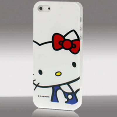 Hello Kitty Pattern Cartoon Style Scratch Resistance Plastic Protective Case for iPhone 5 & 5s & SE