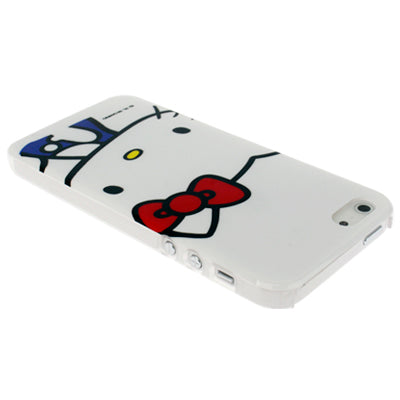 Hello Kitty Pattern Cartoon Style Scratch Resistance Plastic Protective Case for iPhone 5 & 5s & SE