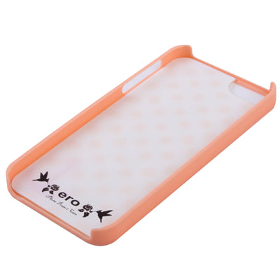 Ero Airmail Series Dot Pattern Split Plastic Protective Cover with Bumper Frame for iPhone 5 (Yellow)