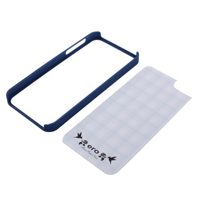 Ero Airmail Series Grid Pattern Split Plastic Protective Cover with Bumper Frame for iPhone 5