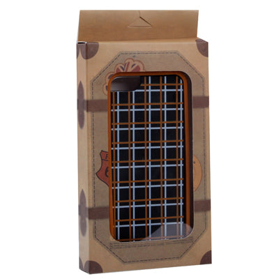 Ero Airmail Series Grid Pattern Split Plastic Protective Cover with Bumper Frame for iPhone 5