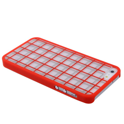 Ero Airmail Series Grid Pattern Split Plastic Protective Cover with Bumper Frame for iPhone 5