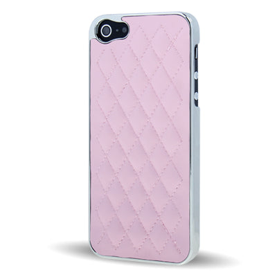 Diamond Pattern Plating Skinning Plastic Case for iPhone 5