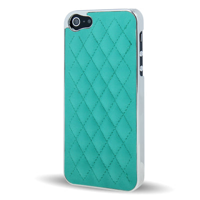 Diamond Pattern Plating Skinning Plastic Case for iPhone 5