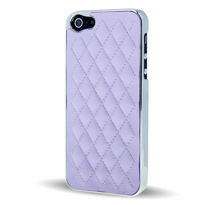 Diamond Pattern Plating Skinning Plastic Case for iPhone 5