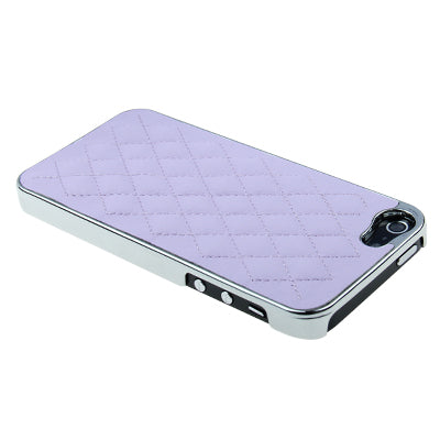 Diamond Pattern Plating Skinning Plastic Case for iPhone 5