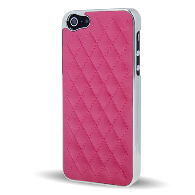 Diamond Pattern Plating Skinning Plastic Case for iPhone 5