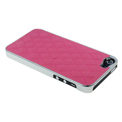 Diamond Pattern Plating Skinning Plastic Case for iPhone 5
