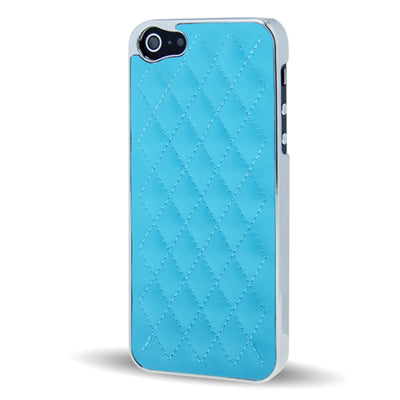 Diamond Pattern Plating Skinning Plastic Case for iPhone 5