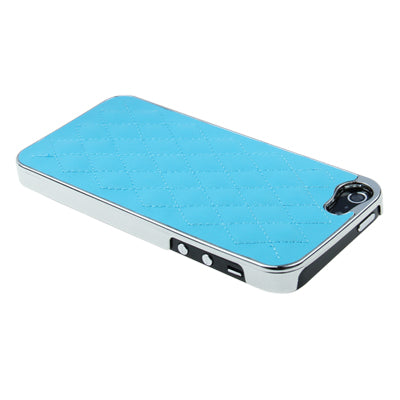 Diamond Pattern Plating Skinning Plastic Case for iPhone 5
