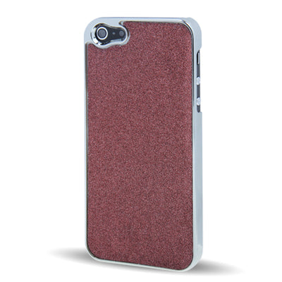 Flash Powder Plating Skinning Plastic Case for iPhone 5 & 5s & SE