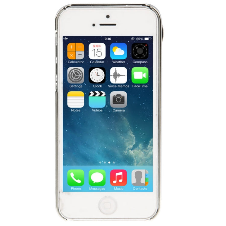 Oil Painting Pattern Diamond Plating Skinning Plastic Case for iPhone 5 & 5s & SE