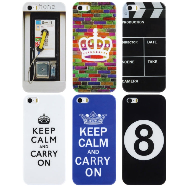 Keep Calm and Carry ON Plastic Protective Case for iPhone 5 & 5s & SE