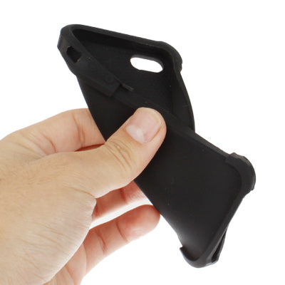 2-color Plastic Case + Silicon Case for iPhone 5 & 5s & SE