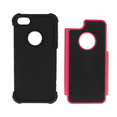 2-color Plastic Case + Silicon Case for iPhone 5 & 5s & SE