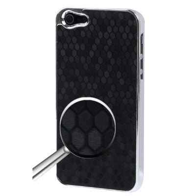 Honeycomb Texture Plating Skinning Plastic Case for iPhone 5