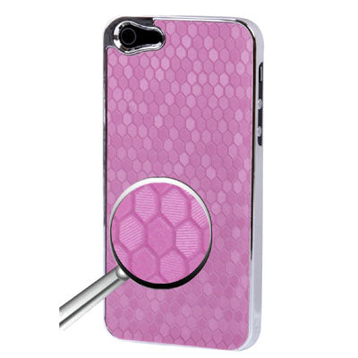 Honeycomb Texture Plating Skinning Plastic Case for iPhone 5