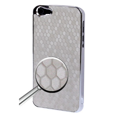 Honeycomb Texture Plating Skinning Plastic Case for iPhone 5