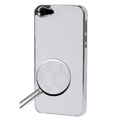 Honeycomb Texture Plating Skinning Plastic Case for iPhone 5