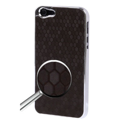 Honeycomb Texture Plating Skinning Plastic Case for iPhone 5
