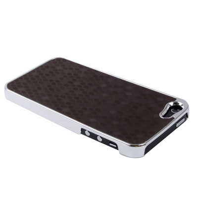 Honeycomb Texture Plating Skinning Plastic Case for iPhone 5