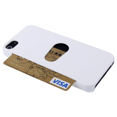 Plastic Hard Shell Protective Case with Credit Card Slot for iPhone 5