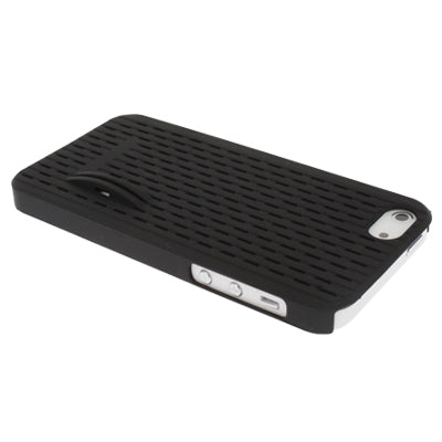 Hollow Plastic Case with Holder for iPhone 5 & 5s & SE