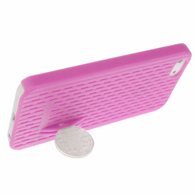 Hollow Plastic Case with Holder for iPhone 5 & 5s & SE