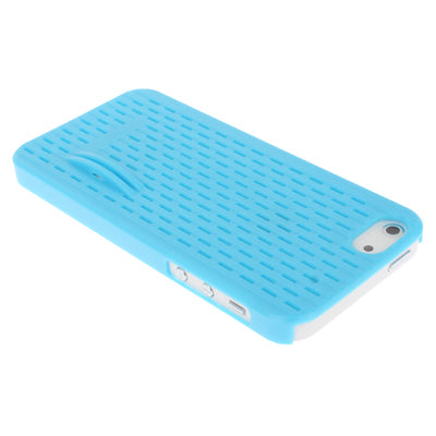 Hollow Plastic Case with Holder for iPhone 5 & 5s & SE