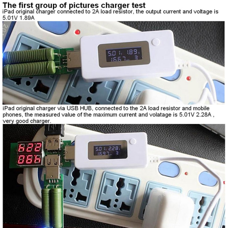 KCX-017 Mini Mobile Power Capacity Tester(White)