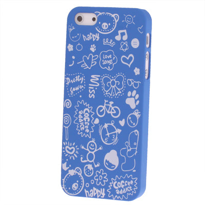 Cartoon Graffiti Style Plastic Case for iPhone 5 & 5s & SE