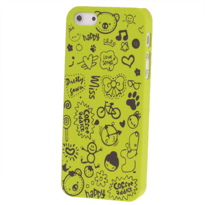Cartoon Graffiti Style Plastic Case for iPhone 5 & 5s & SE