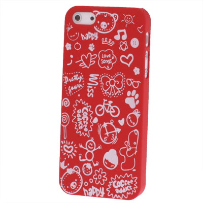 Cartoon Graffiti Style Plastic Case for iPhone 5 & 5s & SE