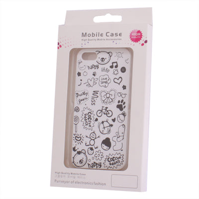 Cartoon Graffiti Style Plastic Case for iPhone 5 & 5s & SE