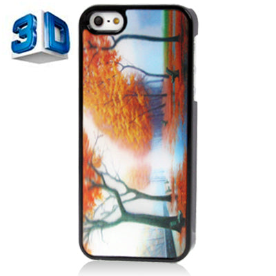 3D Effects Style Trees Pattern Plastic Case for iPhone 5 & 5s & SE