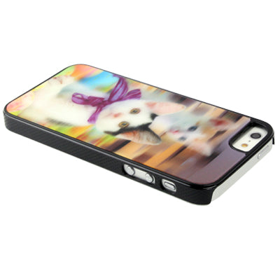 3D Effects Style Cats Pattern Plastic Case for iPhone 5 & 5s & SE